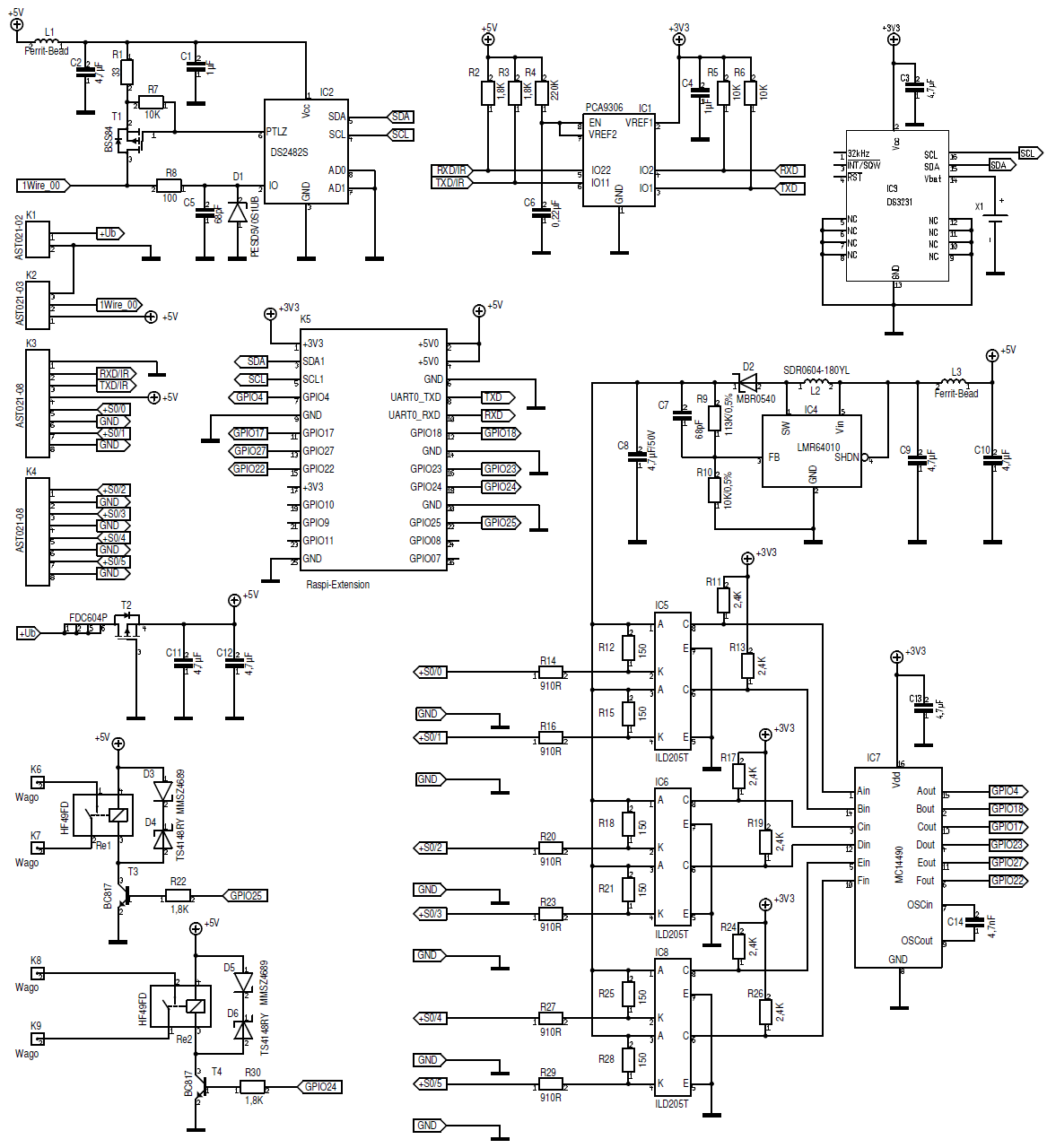hardware:controllers:raspi-b_6xs0_1x1-wire_1xir_2xein_rtc_stromlaufplan.png